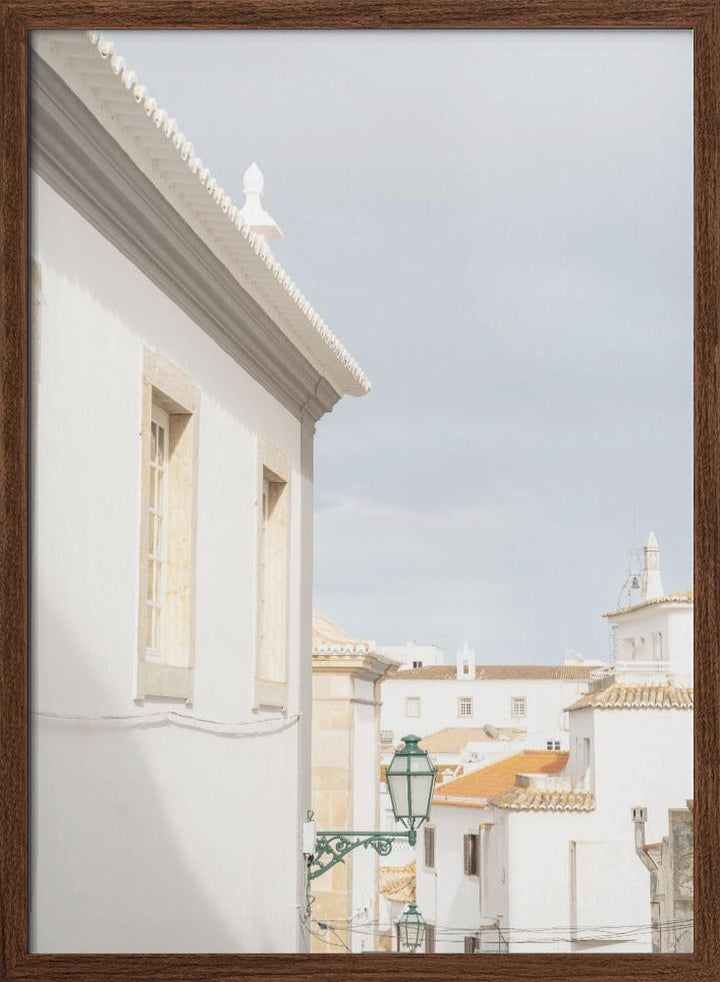 Albufeira White - Stretched Canvas, Poster or Fine Art Print I Heart Wall Art