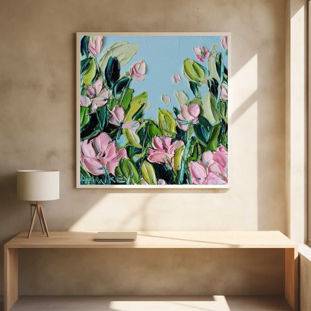 Alice In Wonderland - Square Stretched Canvas, Poster or Fine Art Print by Angela Hawkey - I Heart Wall Art - Poster Print, Canvas Print or Framed Art Print