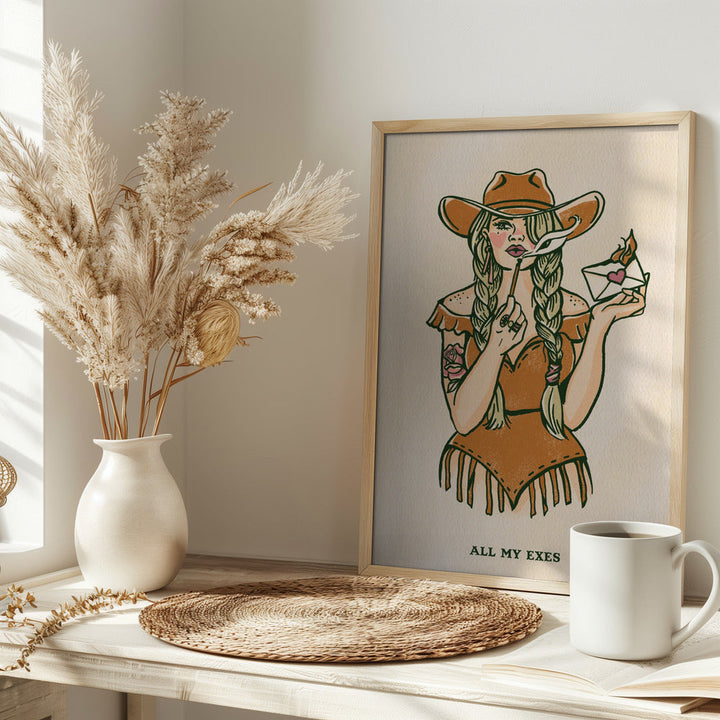 All My Exes 2 - Stretched Canvas, Poster or Fine Art Print I Heart Wall Art