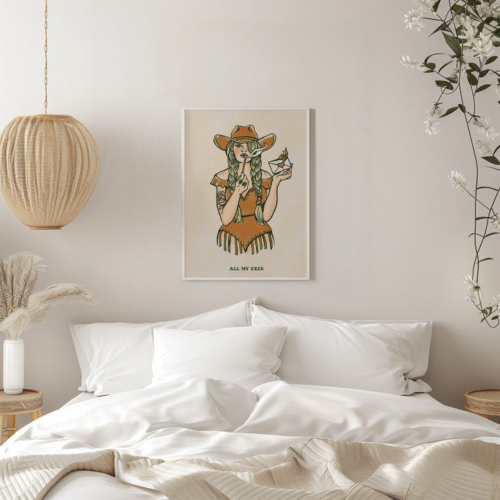 All My Exes 2 - Stretched Canvas, Poster or Fine Art Print I Heart Wall Art