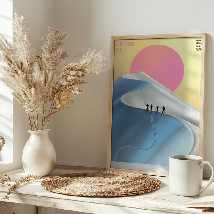 Alpine Ski - Stretched Canvas, Poster or Fine Art Print - I Heart Wall Art - Poster Print, Canvas Print or Framed Art Print
