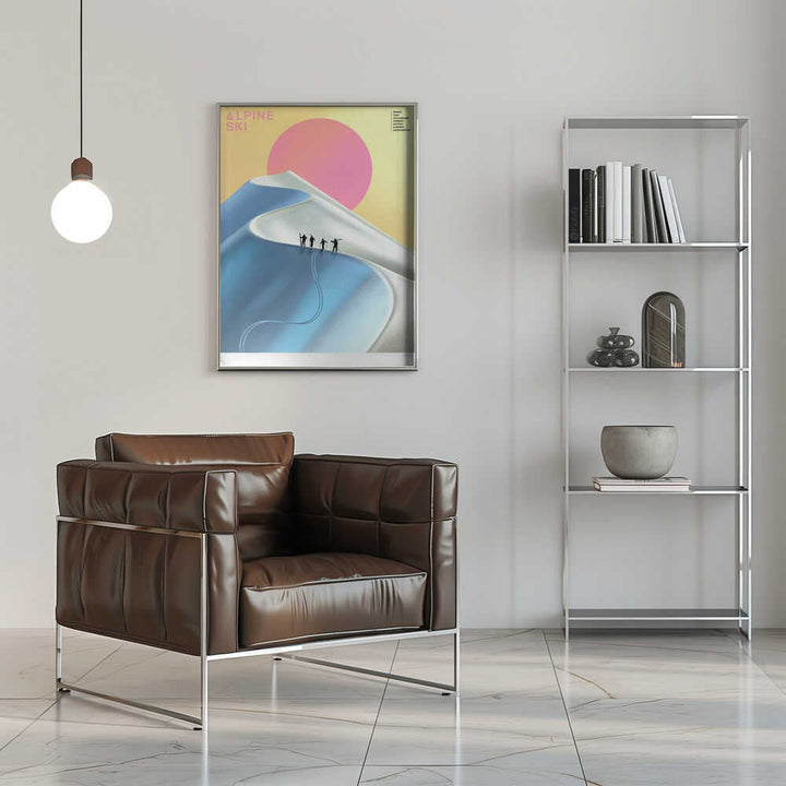 Alpine Ski - Stretched Canvas, Poster or Fine Art Print - I Heart Wall Art - Poster Print, Canvas Print or Framed Art Print