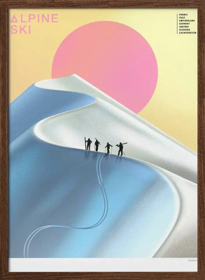 Alpine Ski - Stretched Canvas, Poster or Fine Art Print I Heart Wall Art