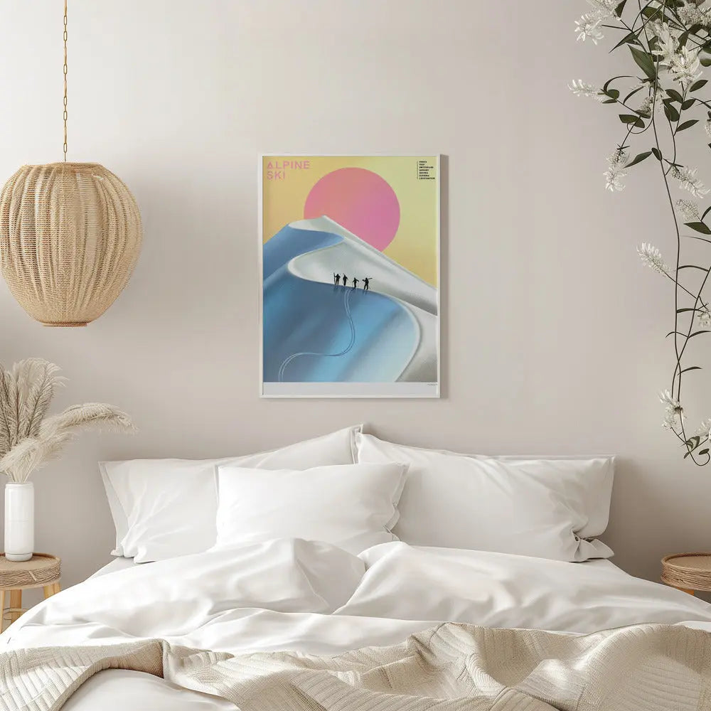 Alpine Ski - Stretched Canvas, Poster or Fine Art Print I Heart Wall Art