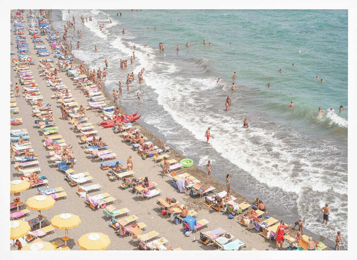 Amalfi Beach Day - Stretched Canvas, Poster or Fine Art Print - I Heart Wall Art - Poster Print, Canvas Print or Framed Art Print
