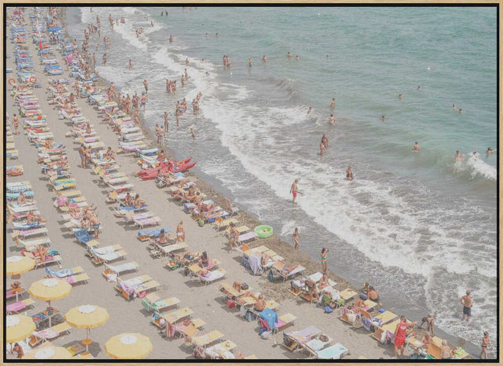 Amalfi Beach Day - Stretched Canvas, Poster or Fine Art Print - I Heart Wall Art - Poster Print, Canvas Print or Framed Art Print
