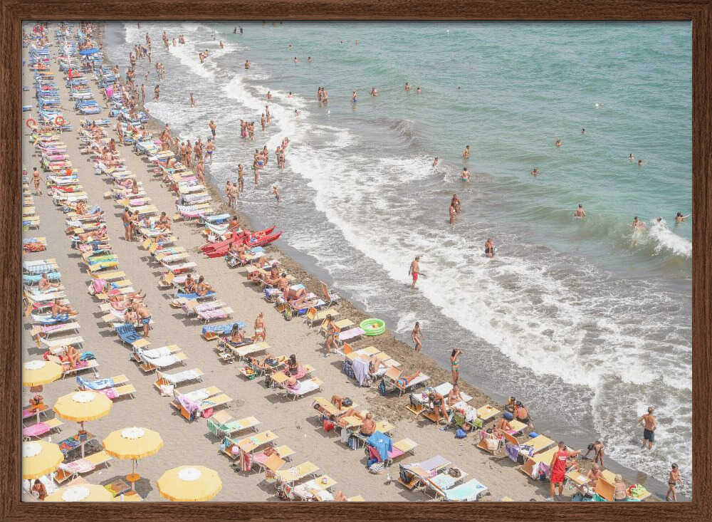 Amalfi Beach Day - Stretched Canvas, Poster or Fine Art Print - I Heart Wall Art - Poster Print, Canvas Print or Framed Art Print