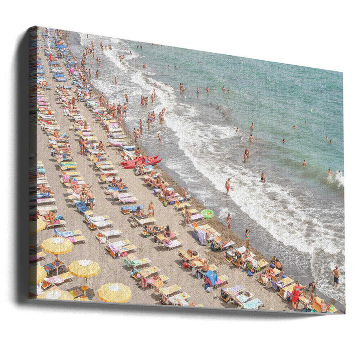 Amalfi Beach Day - Stretched Canvas, Poster or Fine Art Print - I Heart Wall Art - Poster Print, Canvas Print or Framed Art Print