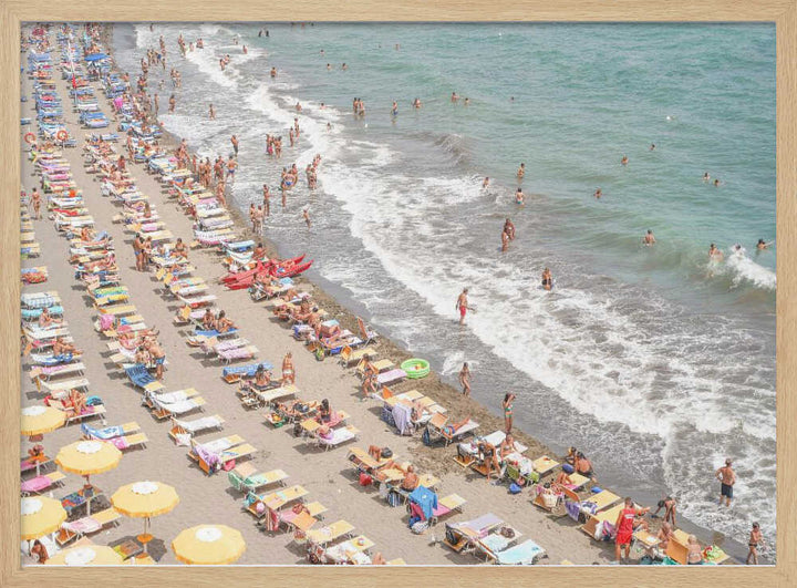 Amalfi Beach Day - Stretched Canvas, Poster or Fine Art Print - I Heart Wall Art - Poster Print, Canvas Print or Framed Art Print