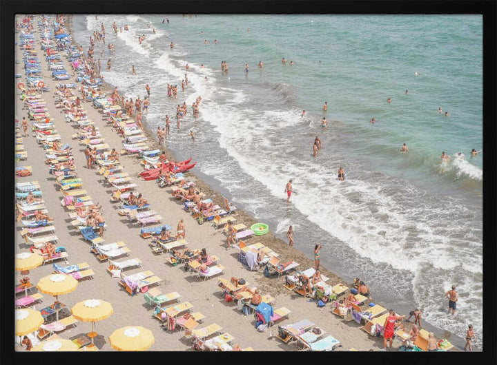 Amalfi Beach Day - Stretched Canvas, Poster or Fine Art Print - I Heart Wall Art - Poster Print, Canvas Print or Framed Art Print