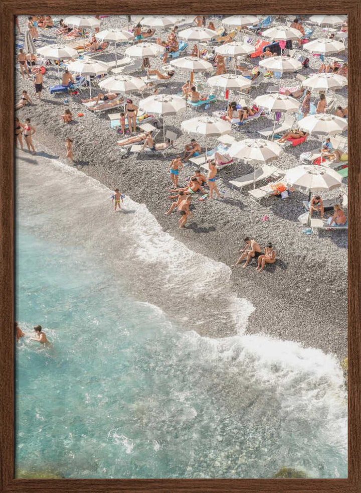 Amalfi Beach - Stretched Canvas, Poster or Fine Art Print - I Heart Wall Art - Poster Print, Canvas Print or Framed Art Print