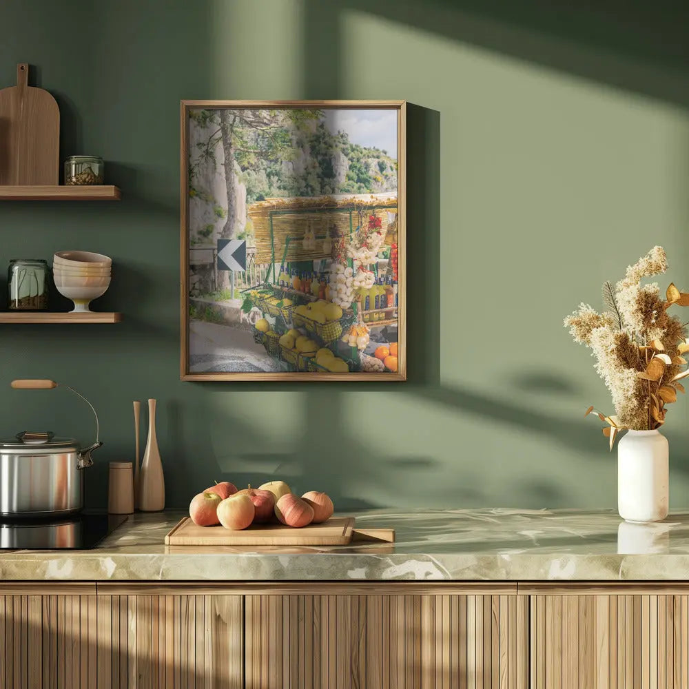 Amalfi Coast Drive XV - Stretched Canvas, Poster or Fine Art Print I Heart Wall Art