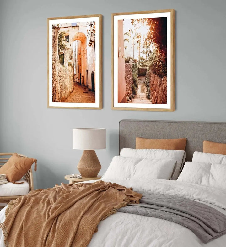 Amalfi - Two Piece Ravello Italy Photographic Print Set Diptych - I Heart Wall Art - Poster Print, Canvas Print or Framed Art Print