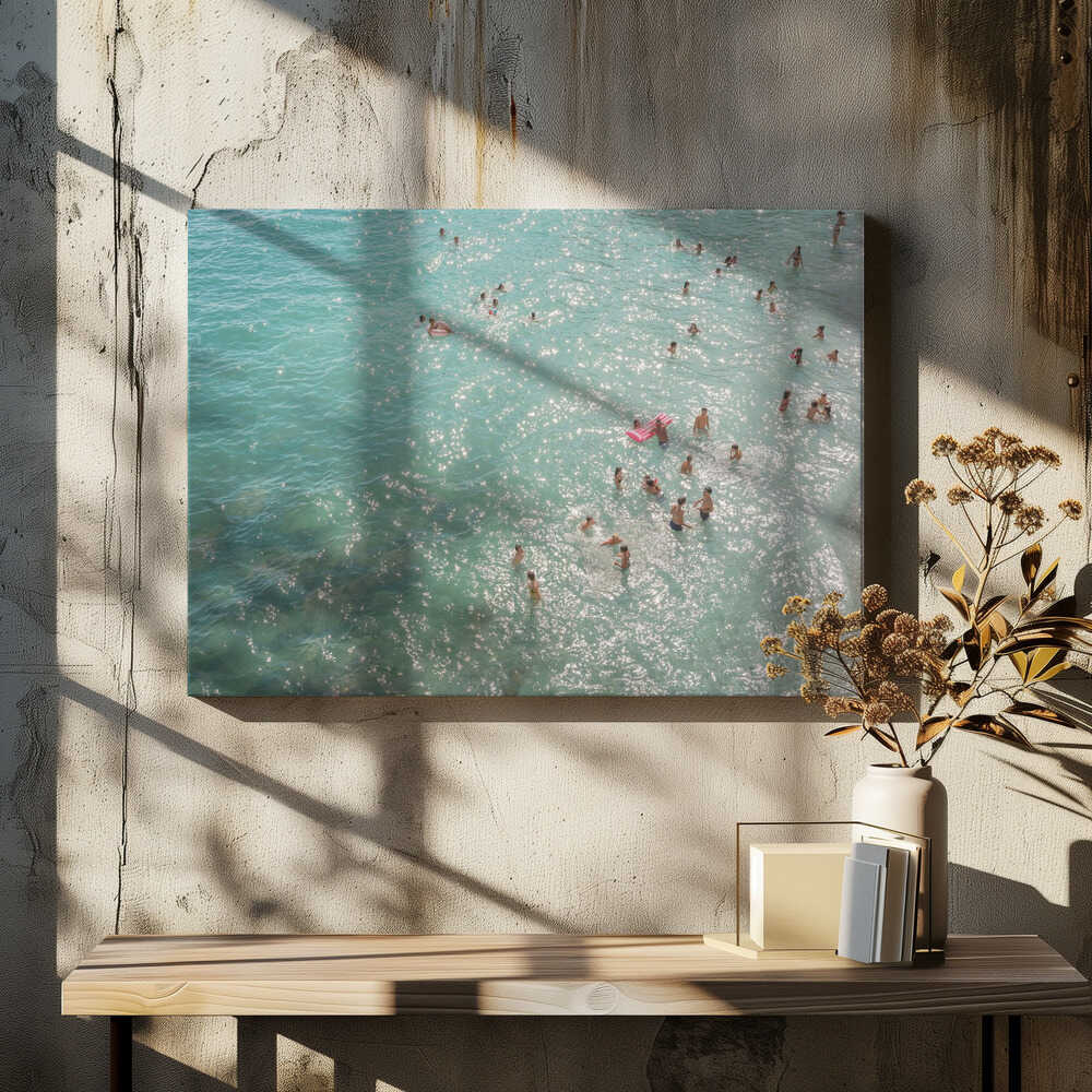 Amalfi Waters - Stretched Canvas, Poster or Fine Art Print - I Heart Wall Art - Poster Print, Canvas Print or Framed Art Print