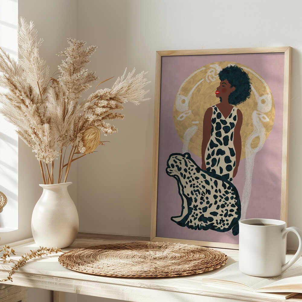 AMAZON WOMAN - Stretched Canvas, Poster or Fine Art Print - I Heart Wall Art - Poster Print, Canvas Print or Framed Art Print