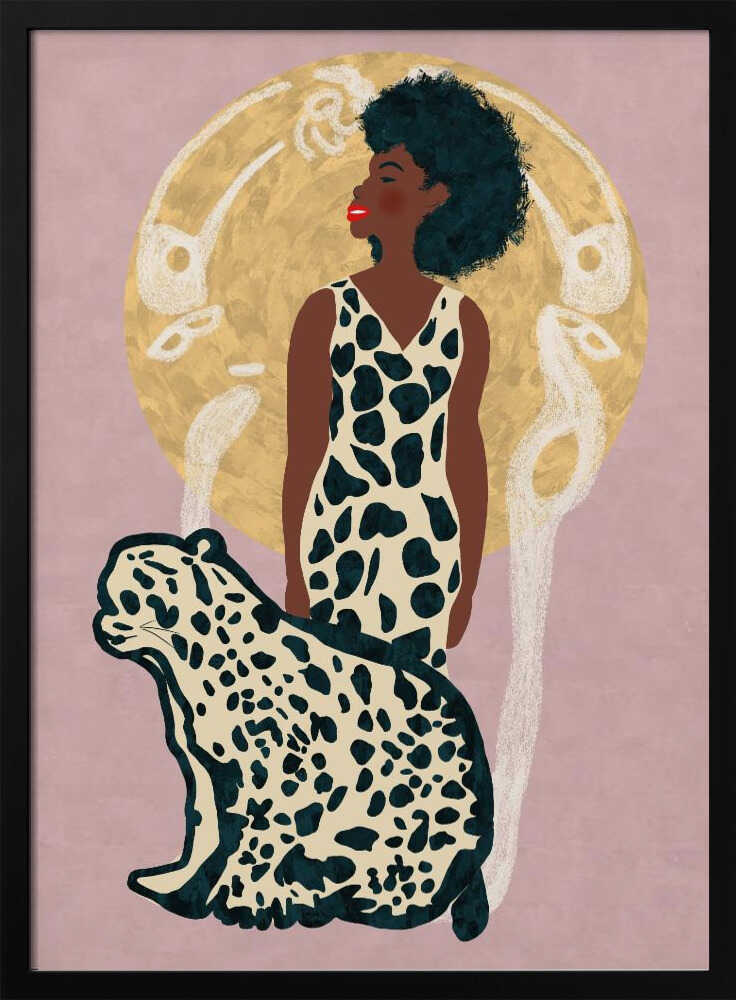 AMAZON WOMAN - Stretched Canvas, Poster or Fine Art Print - I Heart Wall Art - Poster Print, Canvas Print or Framed Art Print