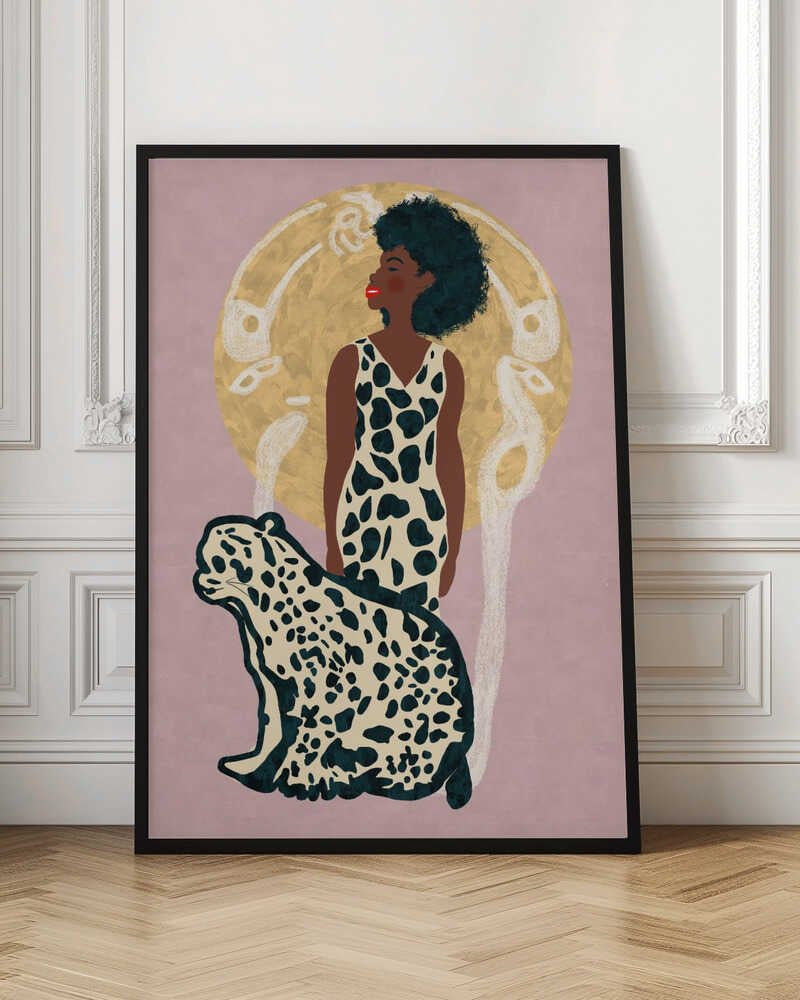 AMAZON WOMAN - Stretched Canvas, Poster or Fine Art Print - I Heart Wall Art - Poster Print, Canvas Print or Framed Art Print