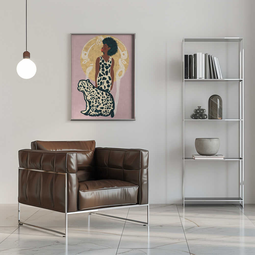 AMAZON WOMAN - Stretched Canvas, Poster or Fine Art Print - I Heart Wall Art - Poster Print, Canvas Print or Framed Art Print