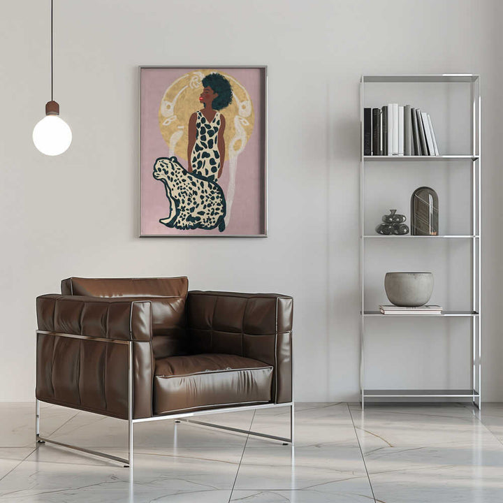 AMAZON WOMAN - Stretched Canvas, Poster or Fine Art Print - I Heart Wall Art - Poster Print, Canvas Print or Framed Art Print