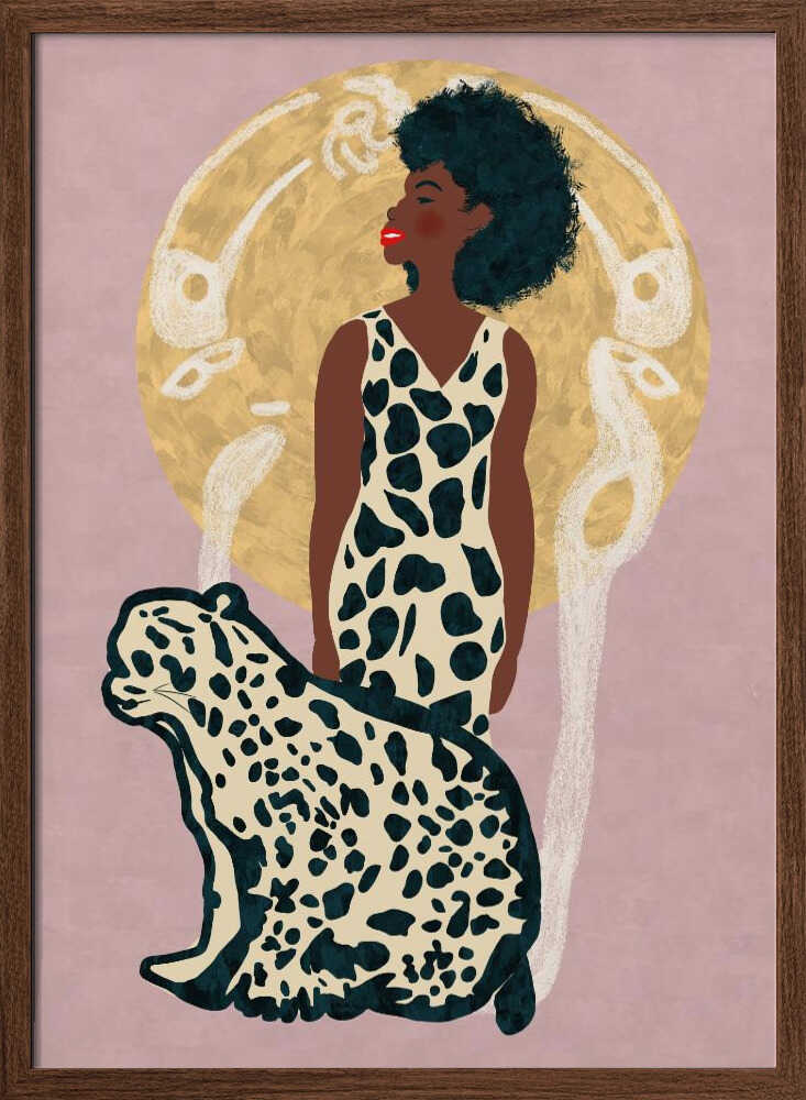 AMAZON WOMAN - Stretched Canvas, Poster or Fine Art Print - I Heart Wall Art - Poster Print, Canvas Print or Framed Art Print