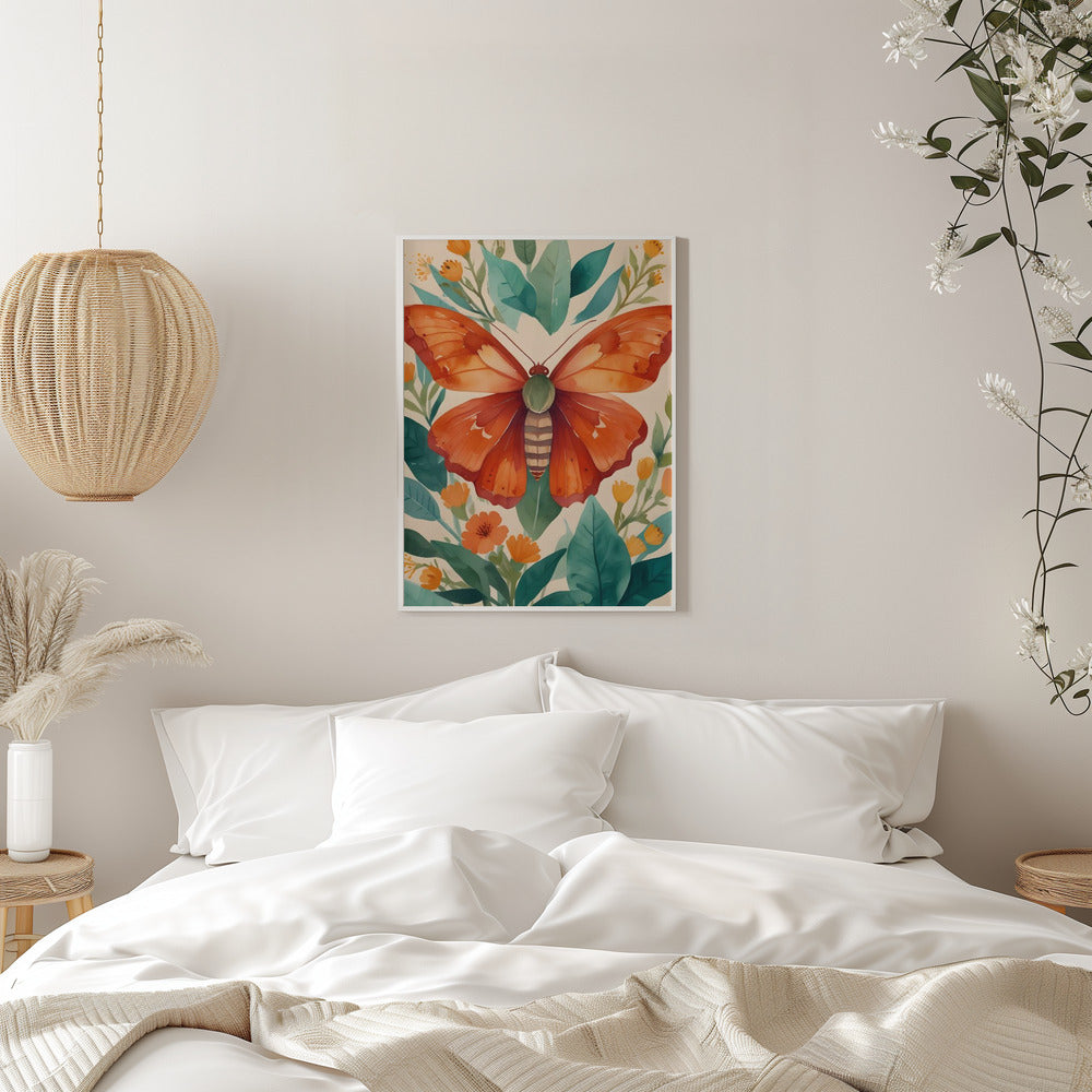 Amber Wings - Stretched Canvas, Poster or Fine Art Print I Heart Wall Art