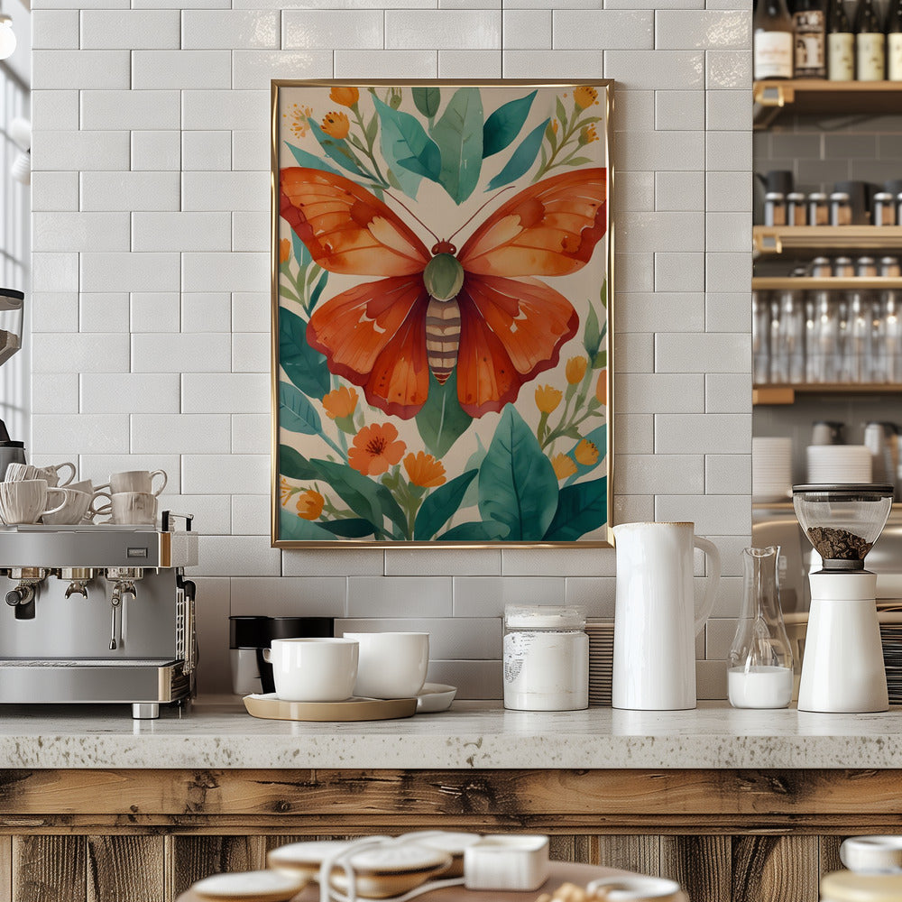 Amber Wings - Stretched Canvas, Poster or Fine Art Print I Heart Wall Art
