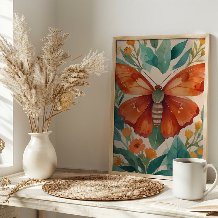 Amber Wings - Stretched Canvas, Poster or Fine Art Print I Heart Wall Art