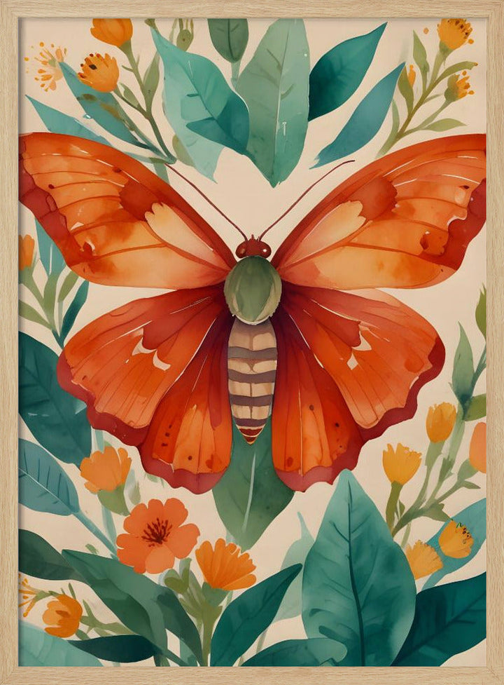 Amber Wings - Stretched Canvas, Poster or Fine Art Print I Heart Wall Art