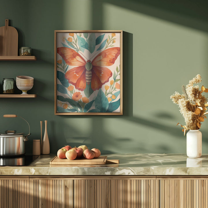 Amber Wings - Stretched Canvas, Poster or Fine Art Print I Heart Wall Art
