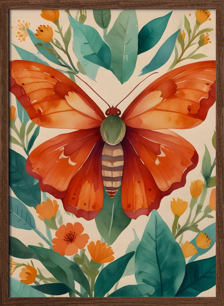 Amber Wings - Stretched Canvas, Poster or Fine Art Print I Heart Wall Art