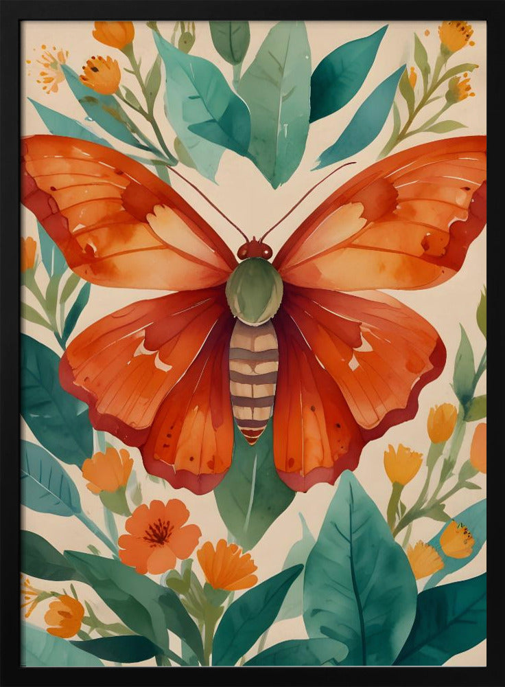 Amber Wings - Stretched Canvas, Poster or Fine Art Print I Heart Wall Art