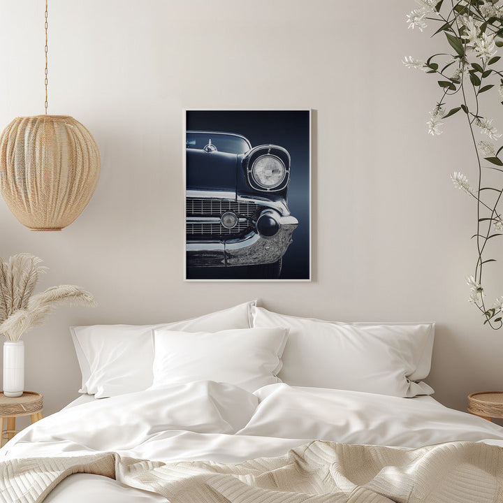 American classic car Bel Air 1957 Front - Stretched Canvas, Poster or Fine Art Print I Heart Wall Art