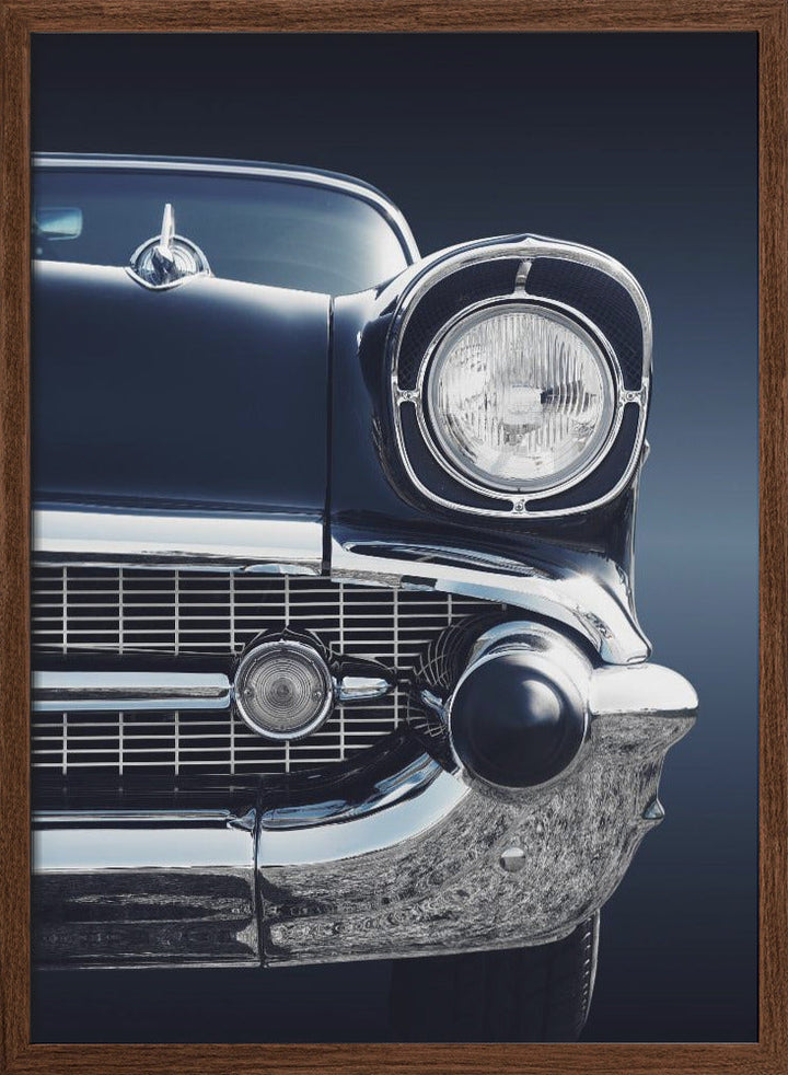 American classic car Bel Air 1957 Front - Stretched Canvas, Poster or Fine Art Print I Heart Wall Art