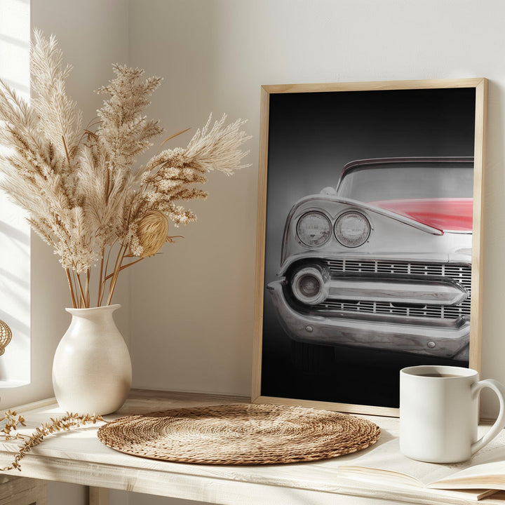 American classic car Coronet 1959 front view - Stretched Canvas, Poster or Fine Art Print I Heart Wall Art