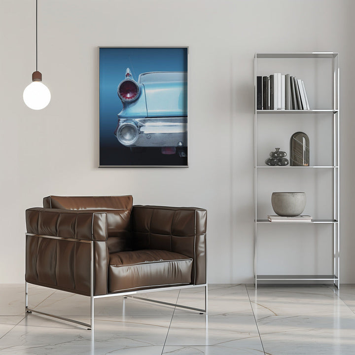 American classic car Dart Pioneer 1960 Rear - Stretched Canvas, Poster or Fine Art Print I Heart Wall Art