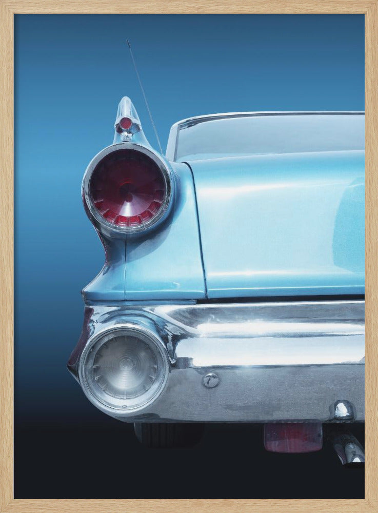 American classic car Dart Pioneer 1960 Rear - Stretched Canvas, Poster or Fine Art Print I Heart Wall Art
