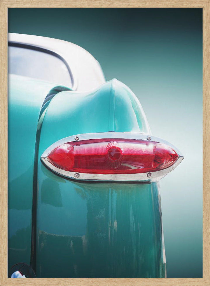 American classic car Deluxe 1951 Rear - Stretched Canvas, Poster or Fine Art Print I Heart Wall Art