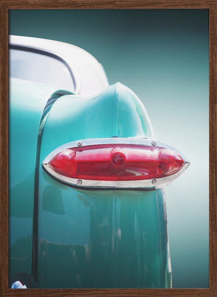 American classic car Deluxe 1951 Rear - Stretched Canvas, Poster or Fine Art Print I Heart Wall Art