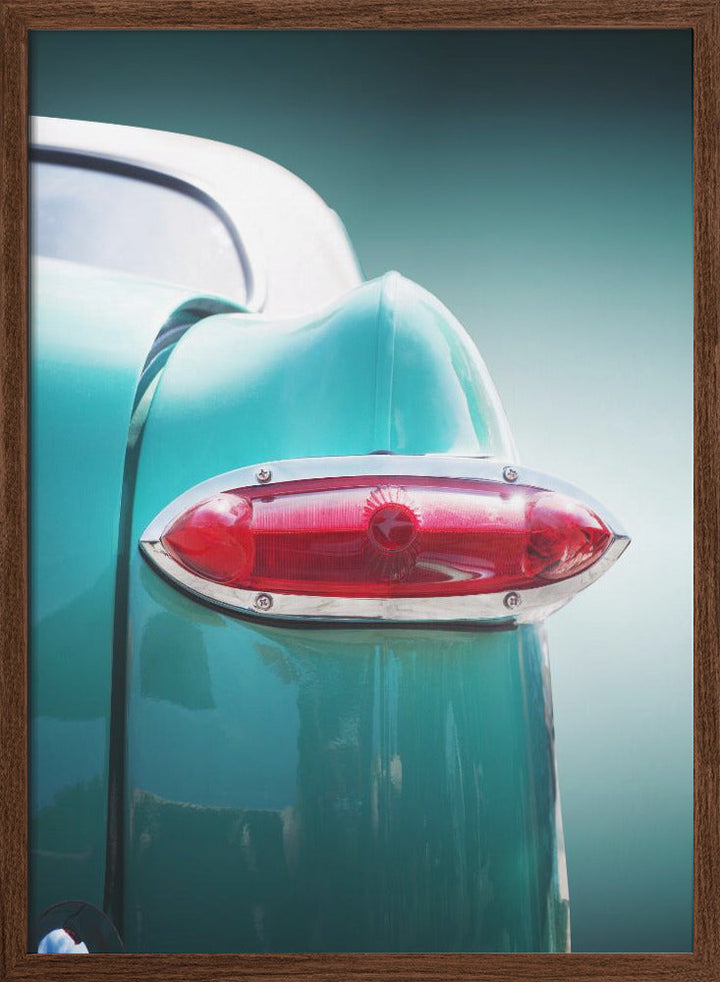 American classic car Deluxe 1951 Rear - Stretched Canvas, Poster or Fine Art Print I Heart Wall Art