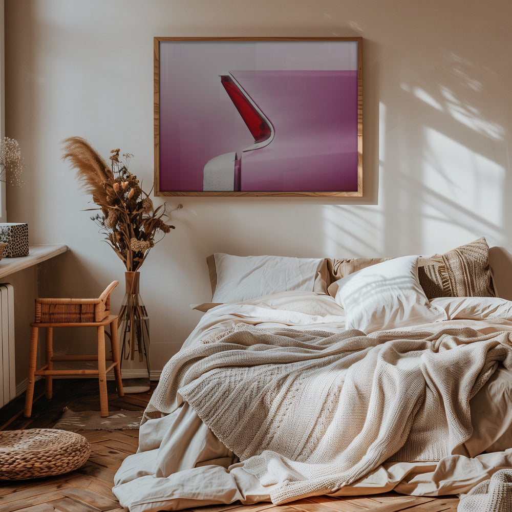 American classic car Deville 1963 tail fin abstract - Stretched Canvas, Poster or Fine Art Print I Heart Wall Art