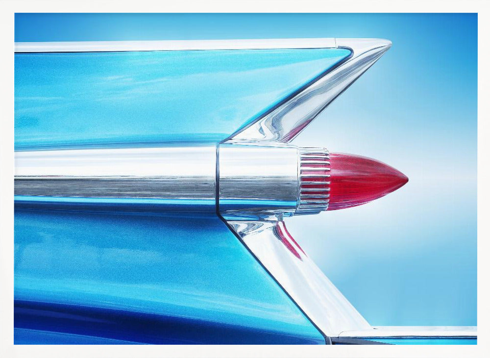 American classic car Eldorado Biarritz 1959 Tail fin - Stretched Canvas, Poster or Fine Art Print I Heart Wall Art