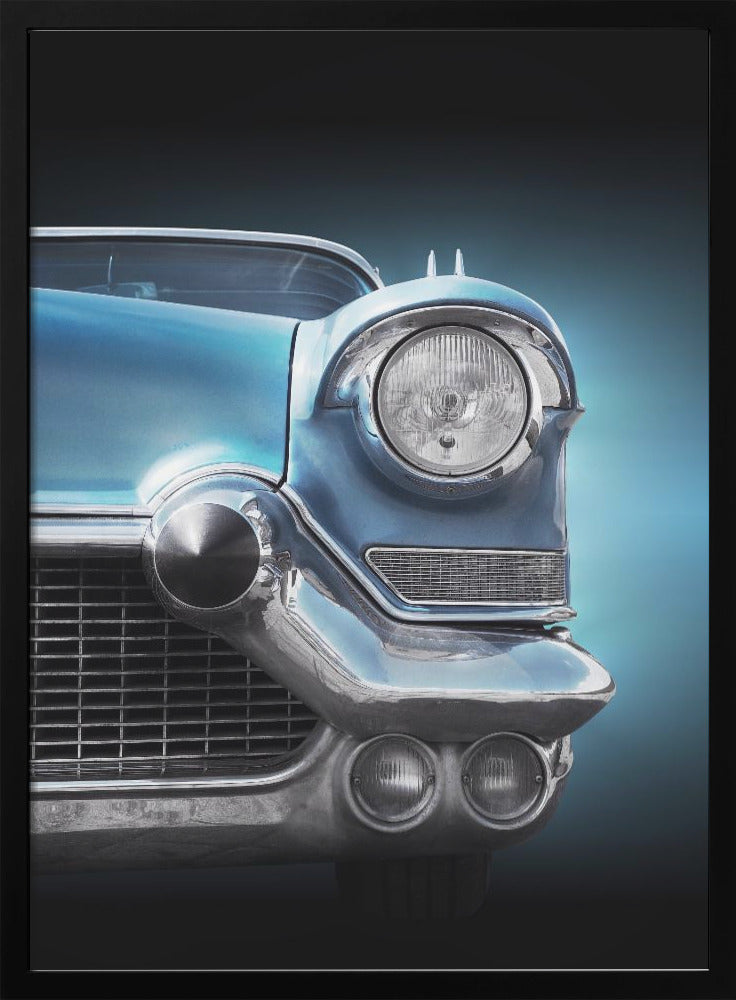 American classic car Eldorado Seville 1957 headlight - Stretched Canvas, Poster or Fine Art Print I Heart Wall Art