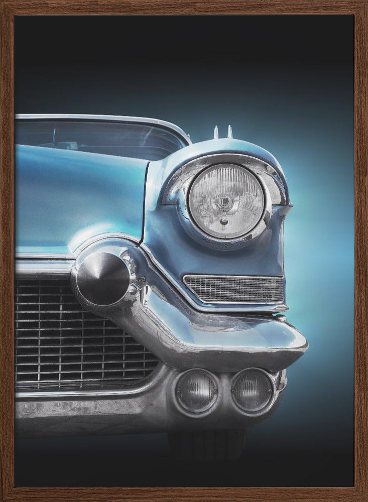 American classic car Eldorado Seville 1957 headlight - Stretched Canvas, Poster or Fine Art Print I Heart Wall Art