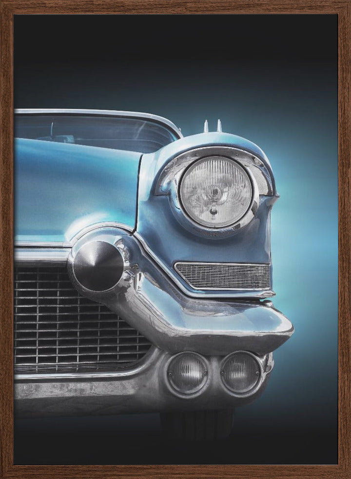 American classic car Eldorado Seville 1957 headlight - Stretched Canvas, Poster or Fine Art Print I Heart Wall Art