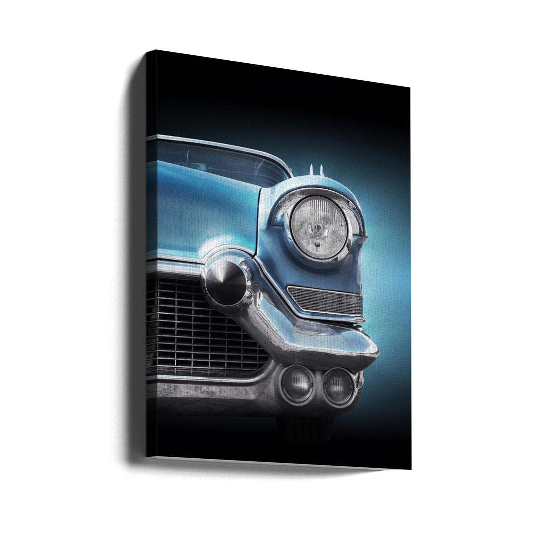 American classic car Eldorado Seville 1957 headlight - Stretched Canvas, Poster or Fine Art Print I Heart Wall Art