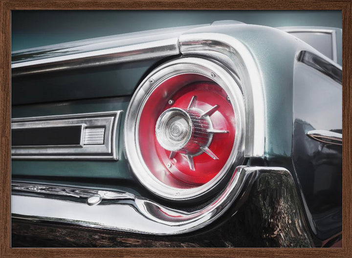 American classic car Galaxie 500 1964 Rear - Stretched Canvas, Poster or Fine Art Print I Heart Wall Art