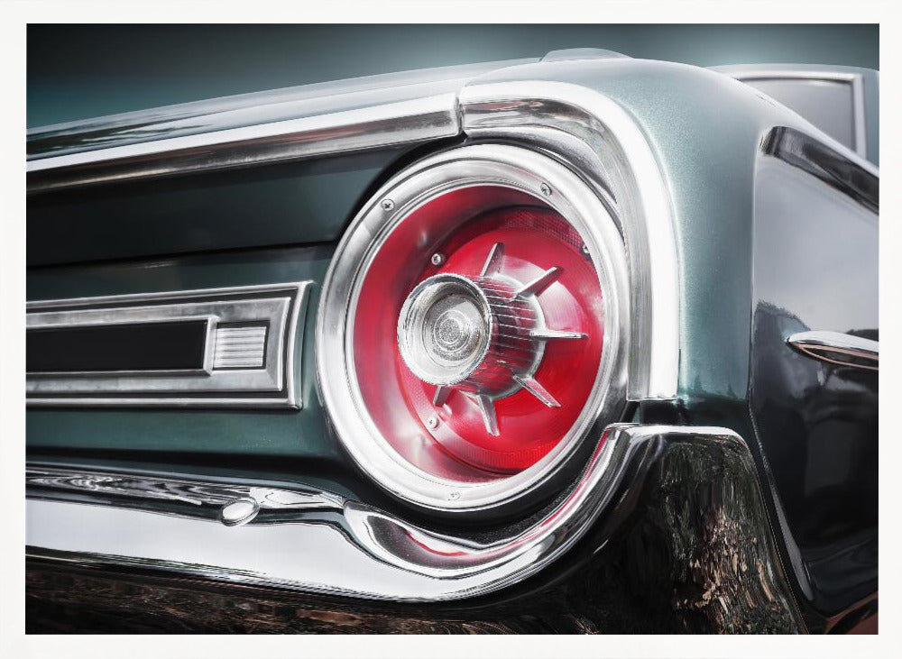 American classic car Galaxie 500 1964 Rear - Stretched Canvas, Poster or Fine Art Print I Heart Wall Art
