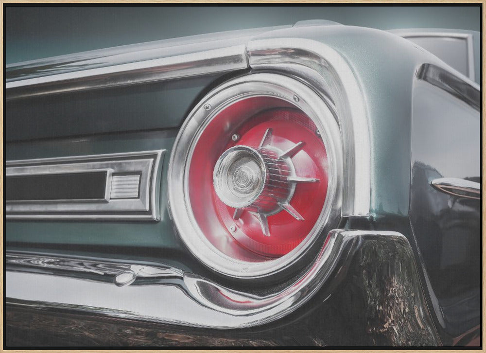 American classic car Galaxie 500 1964 Rear - Stretched Canvas, Poster or Fine Art Print I Heart Wall Art