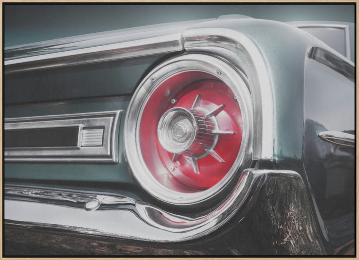 American classic car Galaxie 500 1964 Rear - Stretched Canvas, Poster or Fine Art Print I Heart Wall Art
