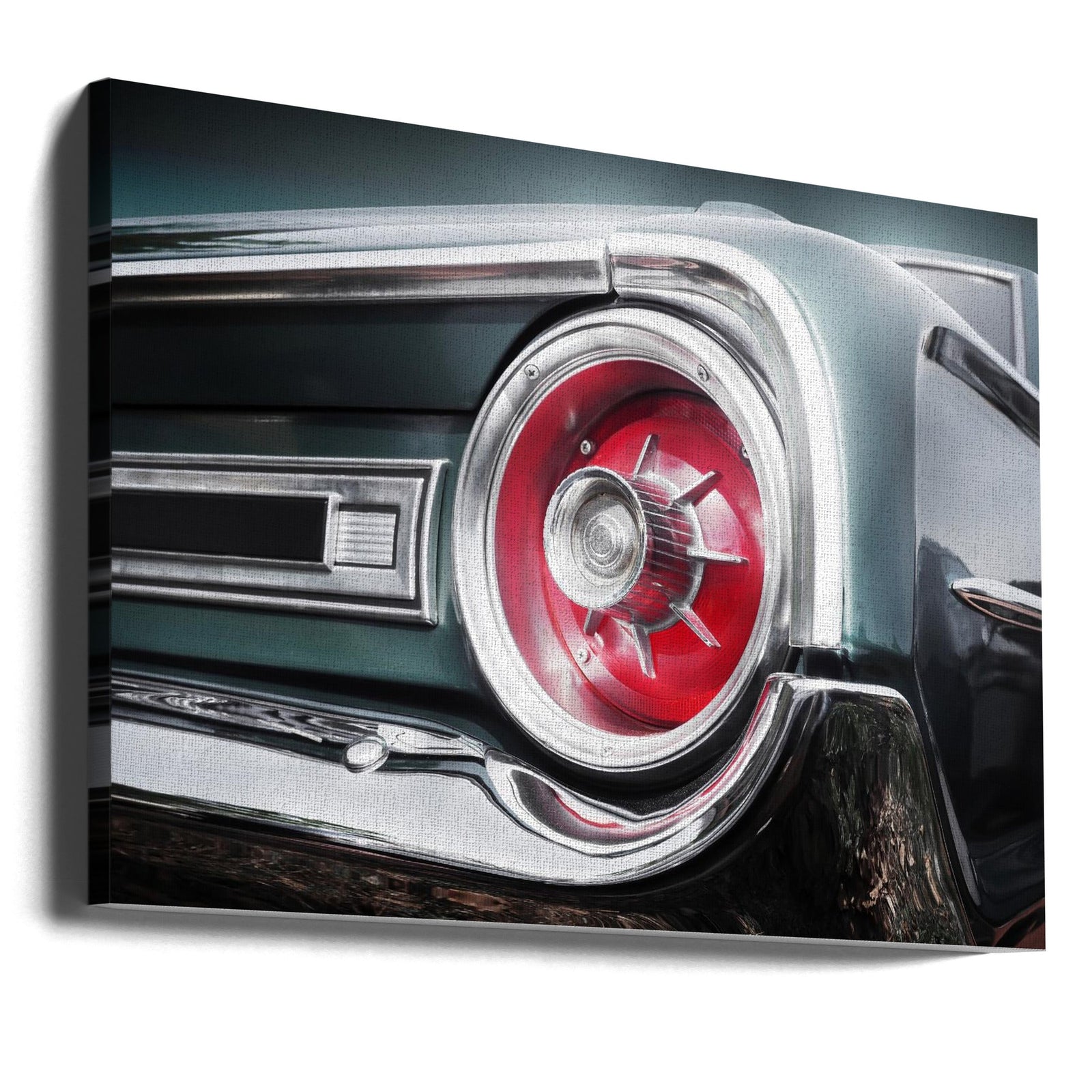 American classic car Galaxie 500 1964 Rear - Stretched Canvas, Poster or Fine Art Print I Heart Wall Art
